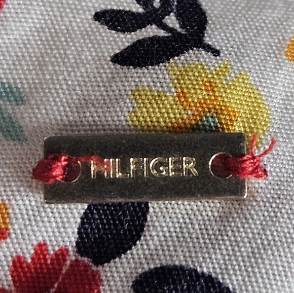 0002 Tommy Hilfiger TH Floral Spaghetti Strap Tie Back Sundress White Size 2 - Picture 8 of 14